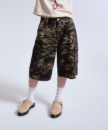 CAMO CARGO BERMUDA PANTS CAMO
