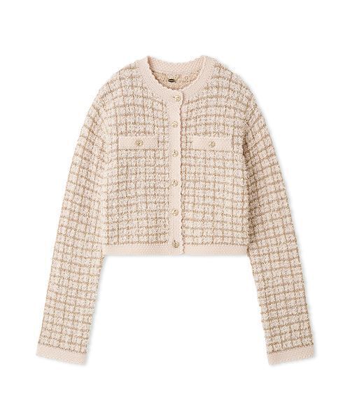 LILY BROWN（リリーブラウン）の「ツイードニットカーディガン（ルームウェア/パジャマ・レディース・アイボリー/マルチ/ピンク・F）」の19枚目の写真