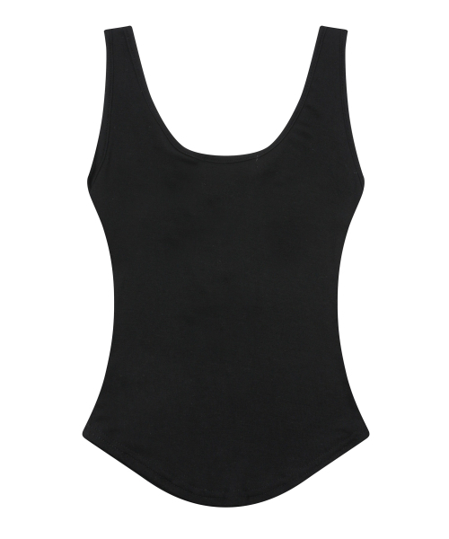 MUCENT（ムセント）の「ハリングシグネチャーロゴスナップボタンユニックスリーブレス（4色）（Tシャツ/カットソー・レディース・チャコール/Beige/ホワイト/グレー/ブラック・FREE）」の6枚目の写真