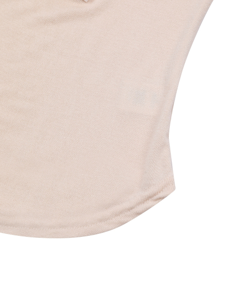 MUCENT（ムセント）の「ハリングシグネチャーロゴスナップボタンユニックスリーブレス（4色）（Tシャツ/カットソー・レディース・チャコール/Beige/ホワイト/グレー/ブラック・FREE）」の20枚目の写真