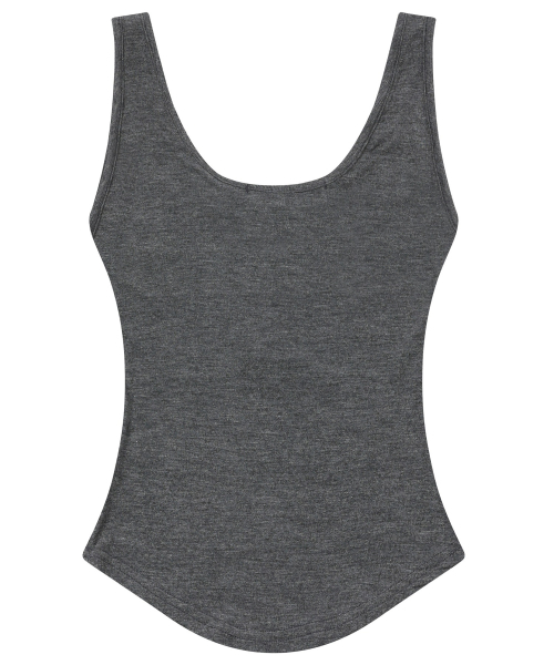 MUCENT（ムセント）の「ハリングシグネチャーロゴスナップボタンユニックスリーブレス（4色）（Tシャツ/カットソー・レディース・チャコール/Beige/ホワイト/グレー/ブラック・FREE）」の22枚目の写真