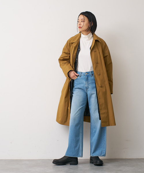 TAION（タイオン）の「【別注】【TAION】ダウンジャケット付バルカラーコート（ダウンジャケット/コート・レディース・ベージュ・フリー）」の3枚目の写真