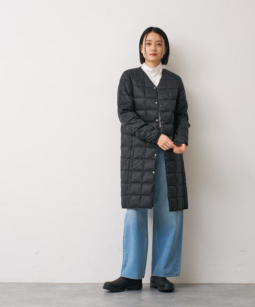 TAION（タイオン）の「【別注】【TAION】ダウンジャケット付バルカラーコート（ダウンジャケット/コート・レディース・ベージュ・フリー）」の9枚目の写真