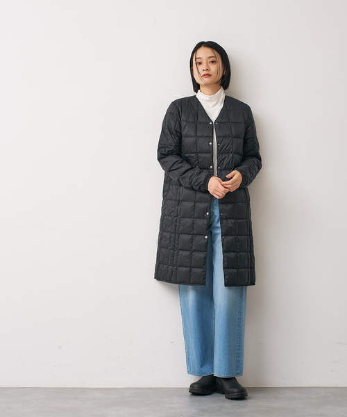 TAION（タイオン）の「【別注】【TAION】ダウンジャケット付バルカラーコート（ダウンジャケット/コート・レディース・ベージュ・フリー）」の10枚目の写真