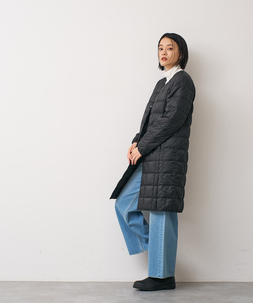 別注】【TAION】ダウンジャケット付バルカラーコート（ダウン