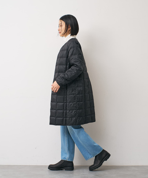 TAION（タイオン）の「【別注】【TAION】ダウンジャケット付バルカラーコート（ダウンジャケット/コート・レディース・ベージュ・フリー）」の13枚目の写真