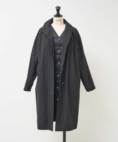 TAION（タイオン）の「【別注】【TAION】ダウンジャケット付バルカラーコート（ダウンジャケット/コート・レディース・ベージュ・フリー）」の14枚目の写真