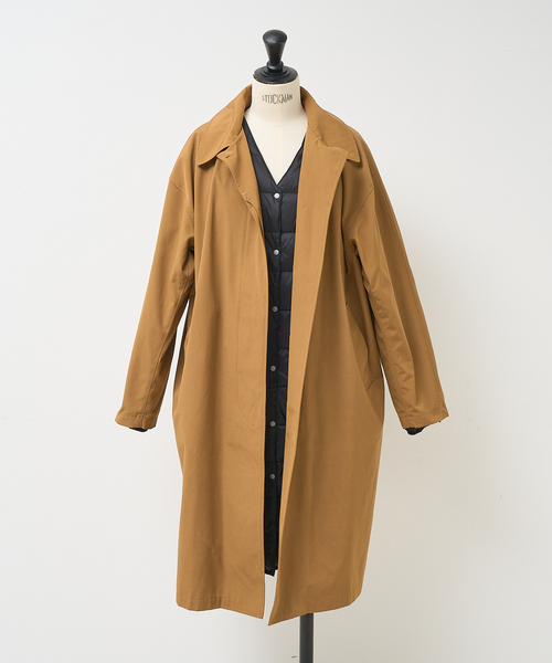 別注】【TAION】ダウンジャケット付バルカラーコート（ダウン