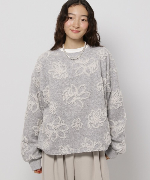 niko and...（ニコアンド）の「アソートジャガードスライバープルオーバー（ニット/セーター・レディース・アイボリー/グレー/チャコール・FREE）」の9枚目の写真