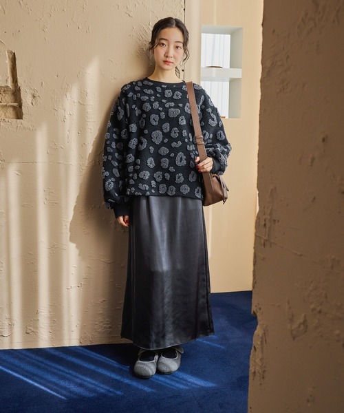 niko and...（ニコアンド）の「アソートジャガードスライバープルオーバー（ニット/セーター・レディース・アイボリー/グレー/チャコール・FREE）」の4枚目の写真