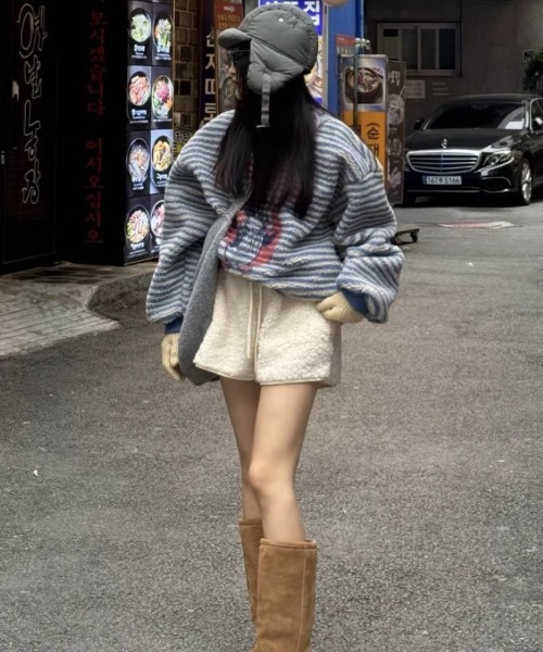 Ritzy(リッツィー)の「モコモコ ショートパンツ(その他パンツ・レディース・キャメル/グレー/ホワイト/ブラック・M/L)」の18枚目の写真