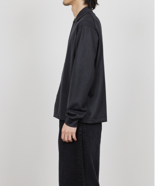 marka（マーカ）の「SHIRT CARDIGAN（カーディガン/ボレロ・メンズ・ダークグレー/ブラック・1/2）」の4枚目の写真