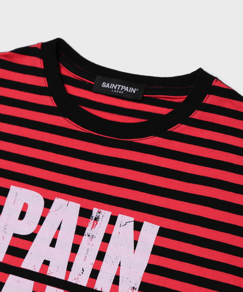 SAINTPAIN(セイントペイン)の「SPストライプロングスリーブレッド(Tシャツ/カットソー・レディース・その他・MEDIUM/LARGE)」の3枚目の写真