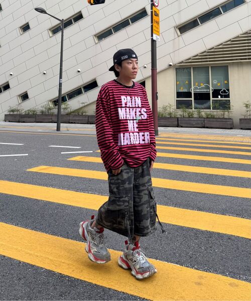 SAINTPAIN(セイントペイン)の「SPストライプロングスリーブレッド(Tシャツ/カットソー・レディース・その他・MEDIUM/LARGE)」の7枚目の写真