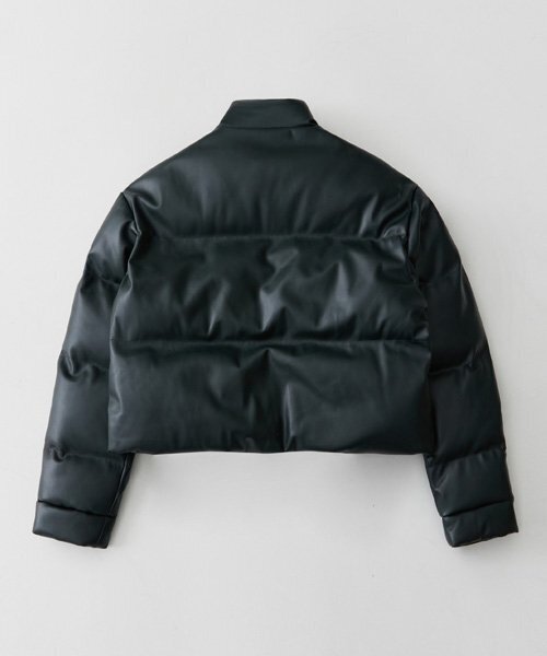 LADY VOLUME(レディーボリューム)の「7062-1 THINSULATE VEGAN LEATHER PADDING_GREEN(ダウンジャケット/コート・レディース・その他・FREE)」の3枚目の写真