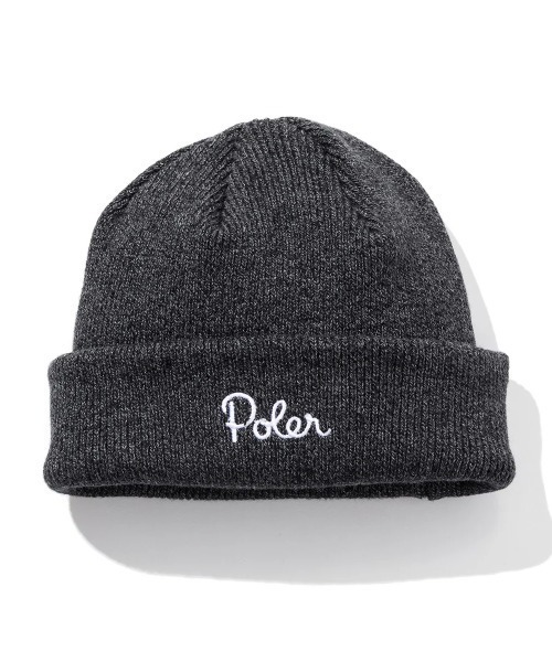 POLeR（ポーラー）の「POLER SHALLOW BEANIE（ポーラー シャロー ビーニー）（ニットキャップ/ビーニー・メンズ・ブラック/ベージュ/オレンジ・ONE SIZE）」の2枚目の写真