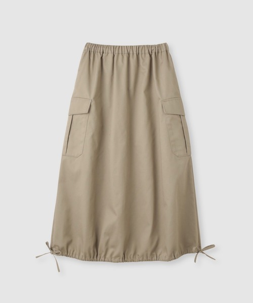 Mac-House（マックハウス）の「バルーンカーゴスカート（スカート・レディース・ネイビー/ベージュ・FREE）」の9枚目の写真