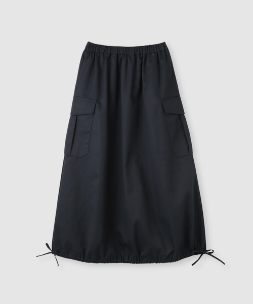 Mac-House（マックハウス）の「バルーンカーゴスカート（スカート・レディース・ネイビー/ベージュ・FREE）」の10枚目の写真