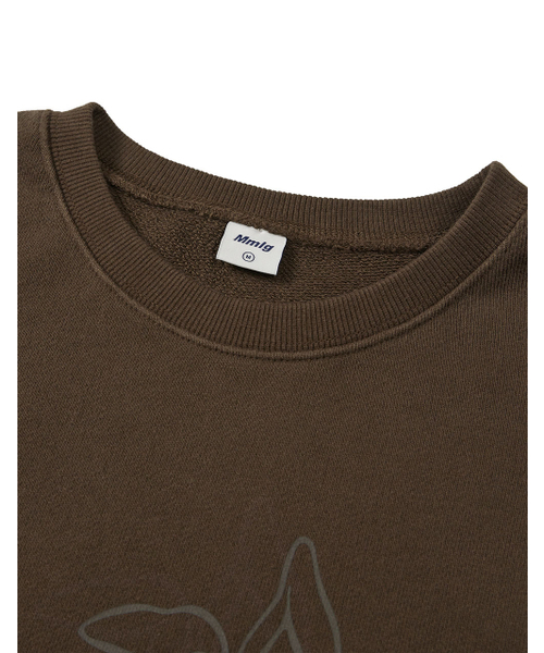 MMLG（エムエムエルジー）の「[Mmlg] MELGE EMBOSSING SWEAT (AMERICANO)（スウェット・レディース・その他・SMALL/MEDIUM/LARGE/X-LARGE）」の3枚目の写真