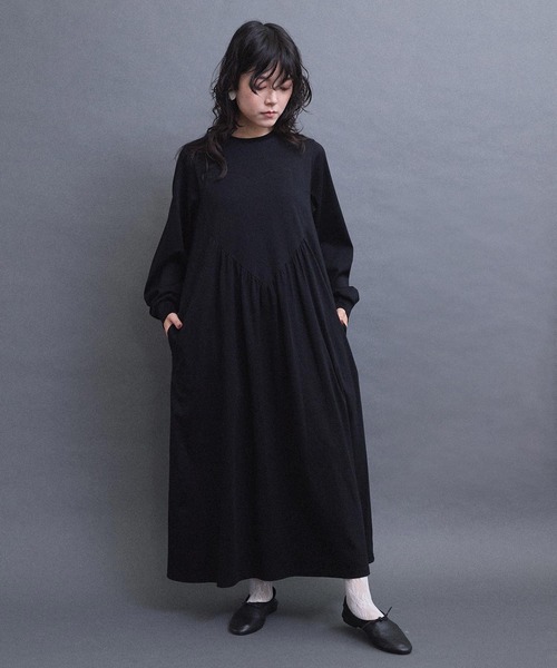 I am I in fact...（アイアムアイインファクト）の「HEART ワンピース（ワンピース・レディース・サックスブルー/ブラック・FREE）」の12枚目の写真