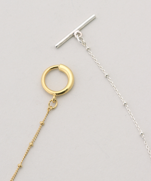 IENA(イエナ)の「Rieuk/リューク Dot bicolor chain nl ネックレス NC55-MIX(ネックレス・レディース・シルバー・FREE)」の5枚目の写真