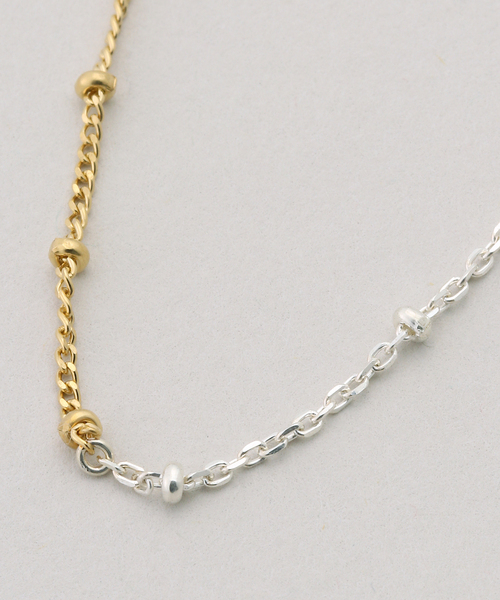 IENA(イエナ)の「Rieuk/リューク Dot bicolor chain nl ネックレス NC55-MIX(ネックレス・レディース・シルバー・FREE)」の6枚目の写真