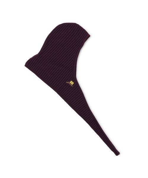 GANNI(ガニー)】Core Future Wool Knit Balaclava（ニットキャップ