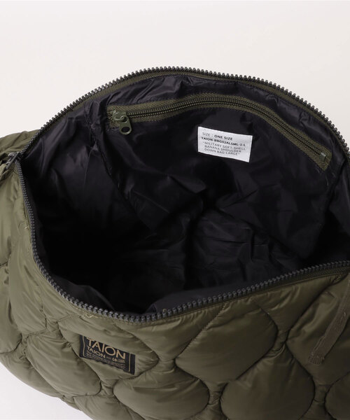 TAION（タイオン）の「MILITARY BANANA SLDR DOWN BAGL　BG02ALSML-1-L（ショルダーバッグ・メンズ・カーキ・FREE）」の5枚目の写真