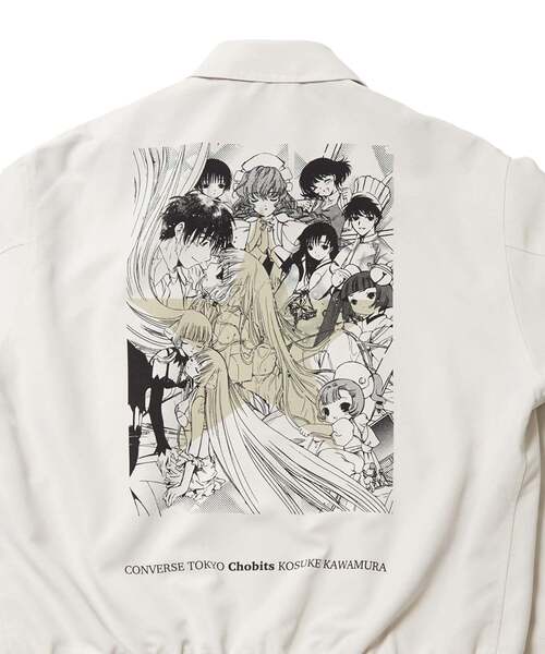 CLAMP(クランプ)の「【CLAMP】『ちょびっツ』GRAPHIC COACH JACKET(ブルゾン・レディース・グレイッシュベージュ・FREE)」の4枚目の写真