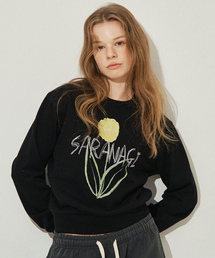 SE0589- crop sweatshirt (black)
