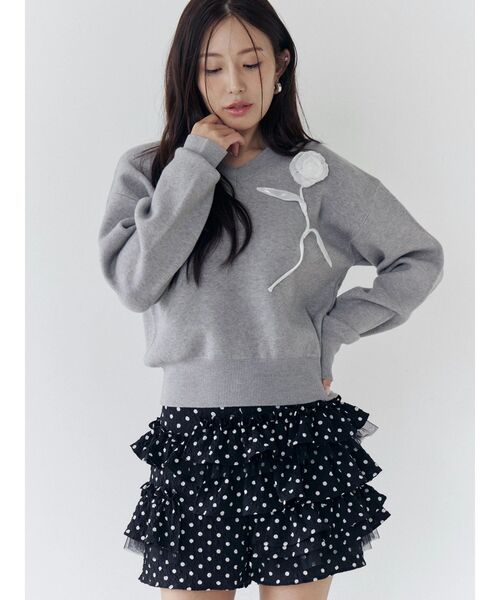 CALNAMUR（カルナムール）の「ドットティアードパンツ（その他パンツ・レディース・ホワイト/ブラック・SMALL/MEDIUM）」の15枚目の写真