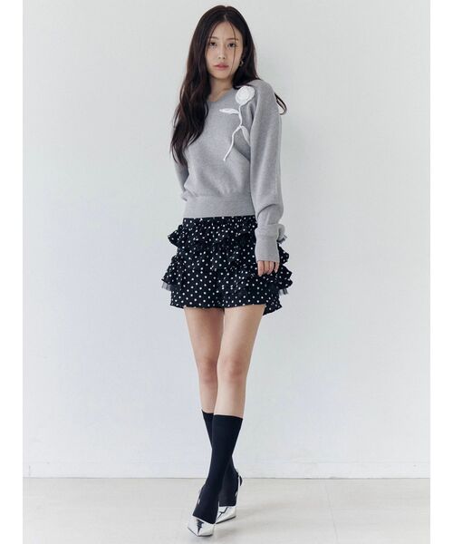 CALNAMUR（カルナムール）の「ドットティアードパンツ（その他パンツ・レディース・ホワイト/ブラック・SMALL/MEDIUM）」の21枚目の写真