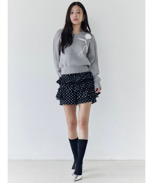 CALNAMUR（カルナムール）の「ドットティアードパンツ（その他パンツ・レディース・ホワイト/ブラック・SMALL/MEDIUM）」の22枚目の写真