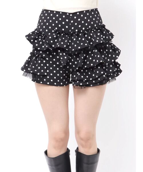 CALNAMUR(カルナムール)の「ドットティアードパンツ(その他パンツ・レディース・ホワイト/ブラック・SMALL/MEDIUM)」の13枚目の写真