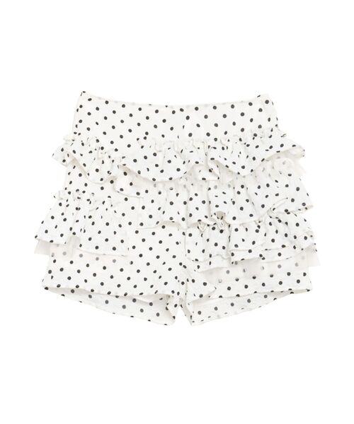 CALNAMUR（カルナムール）の「ドットティアードパンツ（その他パンツ・レディース・ホワイト/ブラック・SMALL/MEDIUM）」の7枚目の写真