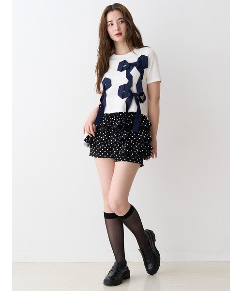 CALNAMUR(カルナムール)の「ドットティアードパンツ(その他パンツ・レディース・ホワイト/ブラック・SMALL/MEDIUM)」の10枚目の写真
