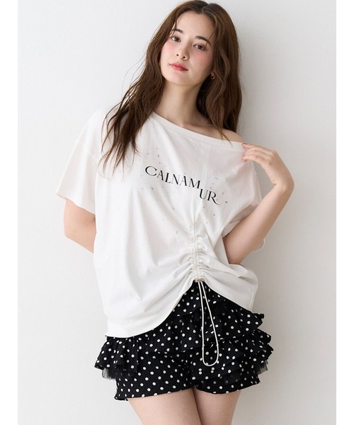 CALNAMUR(カルナムール)の「ドットティアードパンツ(その他パンツ・レディース・ホワイト/ブラック・SMALL/MEDIUM)」の11枚目の写真
