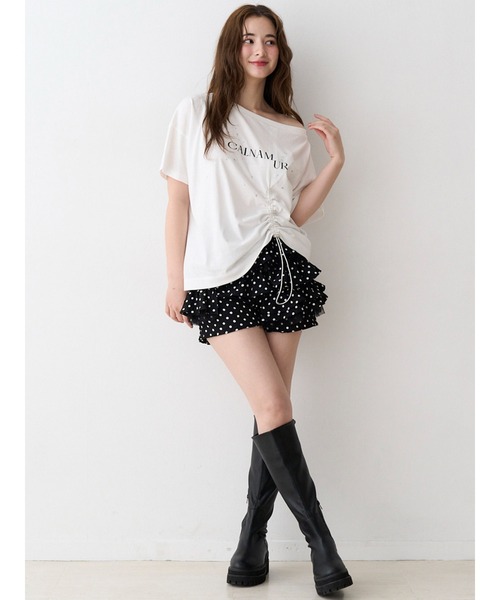 CALNAMUR(カルナムール)の「ドットティアードパンツ(その他パンツ・レディース・ホワイト/ブラック・SMALL/MEDIUM)」の18枚目の写真