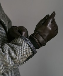 KATHARINE HAMNETT LONDON | KATHARINE HAMNETT LONDON/キャサリンハムネットロンドン 本革レザーグローブベルト付き(タッチパネル対応)KHM-1015(手袋)