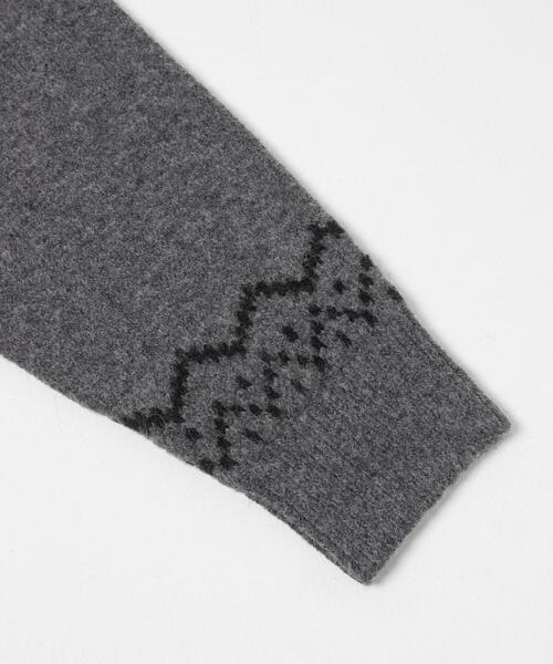 KBF（ケイビーエフ）の「ノルディックニット（ニット/セーター・レディース・ボルドー/グレー/アイボリー・ONE）」の13枚目の写真