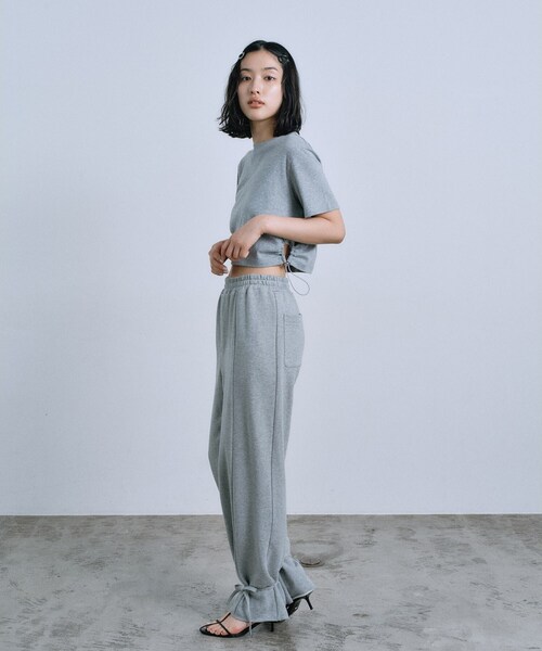 CODE A（コードエー）の「【Re】ribbon sweat pants（その他パンツ・レディース・ライトグレー/オフホワイト・34/38/36）」の11枚目の写真
