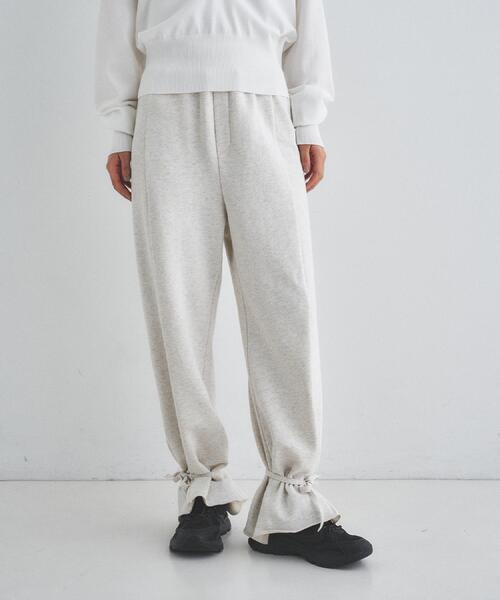 CODE A（コードエー）の「【Re】ribbon sweat pants（その他パンツ・レディース・ライトグレー/オフホワイト・34/38/36）」の7枚目の写真