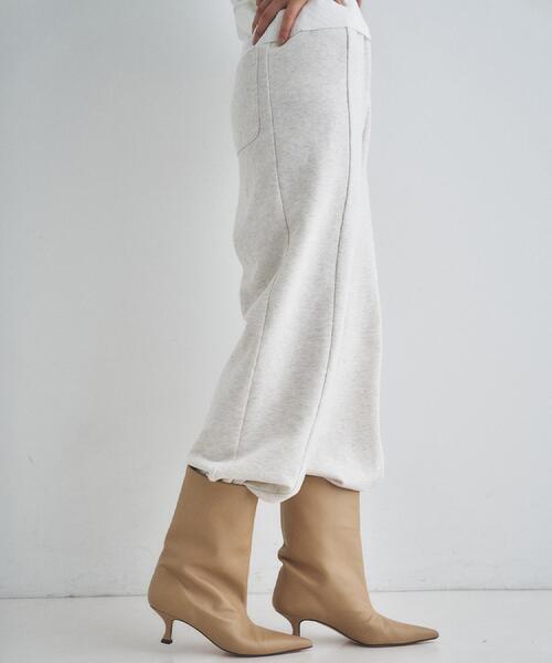 CODE A（コードエー）の「【Re】ribbon sweat pants（その他パンツ・レディース・ライトグレー/オフホワイト・34/38/36）」の3枚目の写真