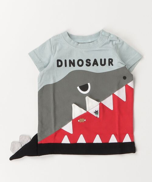 CHEEK ROOM(チークルーム)の「CHEEK ROOM/チークルーム 恐竜歯磨きTシャツ(Tシャツ/カットソー・キッズ・サックスブルー/ブラック/オフホワイト・120cm/110cm/100cm/90cm/130cm/80cm)」の15枚目の写真