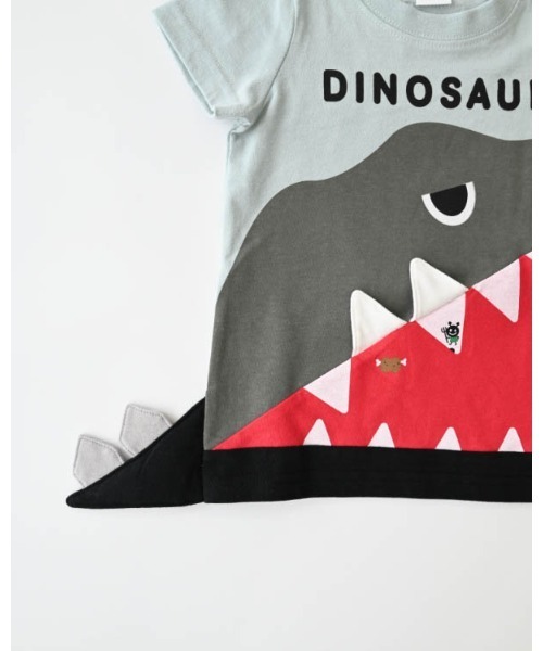 CHEEK ROOM(チークルーム)の「CHEEK ROOM/チークルーム 恐竜歯磨きTシャツ(Tシャツ/カットソー・キッズ・サックスブルー/ブラック/オフホワイト・120cm/110cm/100cm/90cm/130cm/80cm)」の7枚目の写真