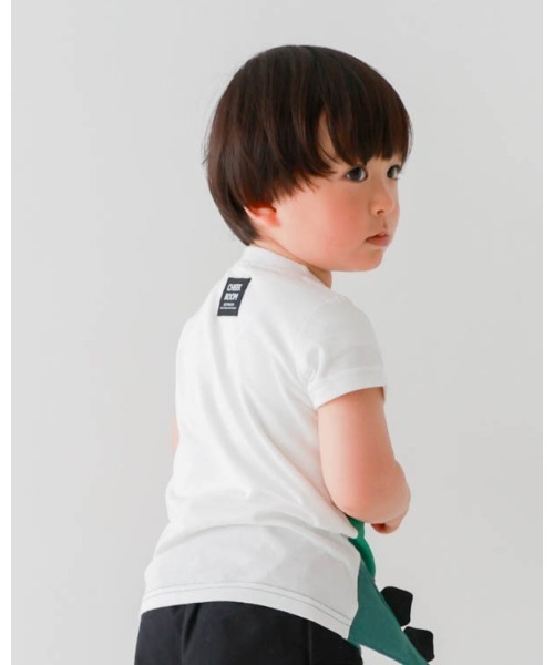 CHEEK ROOM(チークルーム)の「CHEEK ROOM/チークルーム 恐竜歯磨きTシャツ(Tシャツ/カットソー・キッズ・サックスブルー/ブラック/オフホワイト・120cm/110cm/100cm/90cm/130cm/80cm)」の18枚目の写真