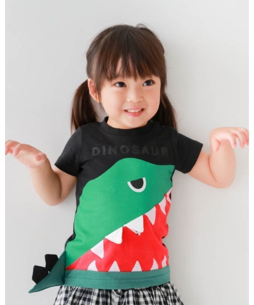 CHEEK ROOM(チークルーム)の「CHEEK ROOM/チークルーム 恐竜歯磨きTシャツ(Tシャツ/カットソー・キッズ・サックスブルー/ブラック/オフホワイト・120cm/110cm/100cm/90cm/130cm/80cm)」の21枚目の写真