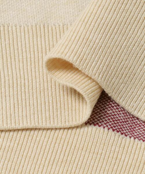 URBAN RESEARCH DOORS（アーバンリサーチドアーズ）の「ロゴソフトニットプルオーバー| 大人カジュアル/ロゴニット/ジャガード/冬（ニット/セーター・レディース・ネイビー/チャコールグレー/ライトベージュ・FREE）」の13枚目の写真