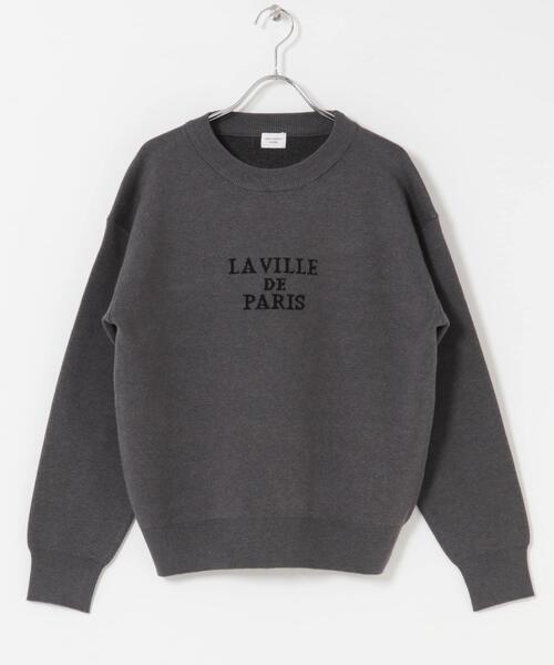 URBAN RESEARCH DOORS（アーバンリサーチドアーズ）の「ロゴソフトニットプルオーバー| 大人カジュアル/ロゴニット/ジャガード/冬（ニット/セーター・レディース・ネイビー/チャコールグレー/ライトベージュ・FREE）」の22枚目の写真