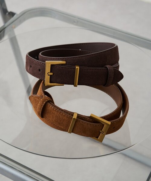 LOUNGEDRESS（ラウンジドレス）の「【GALENA/ガレナ】スウェードベルト（ベルト・レディース・ブラウン/キャメル・FREE）」の2枚目の写真